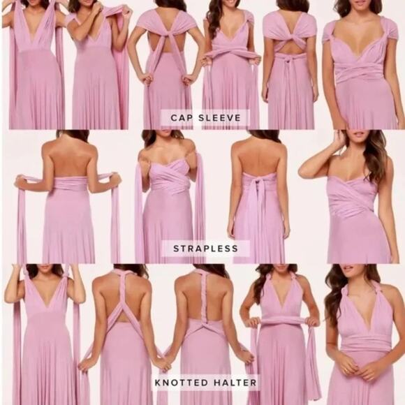 Lulu’s Tricks of the Trade Pink Maxi Dress, Size Medium, New with Tag, Versatile - Picture 6 of 6